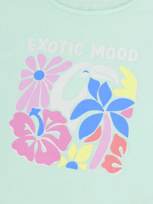 Short Glow In The Dark Floral Print Cotton Pyjamas