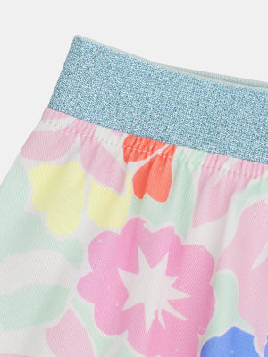 Short Glow In The Dark Floral Print Cotton Pyjamas