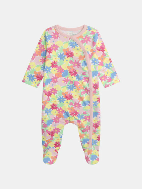 Floral Print Cotton Sleepsuit