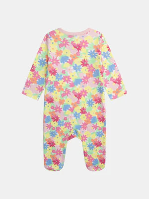 Floral Print Cotton Sleepsuit