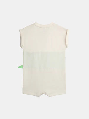 Crocodile Applique Cotton Romper