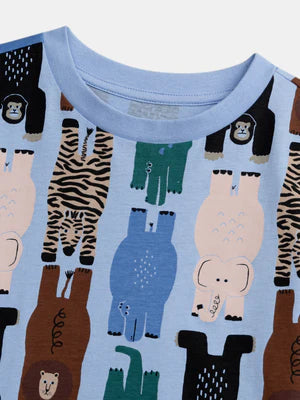 Short Jungle Print Cotton Pyjamas