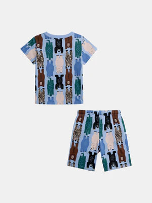 Short Jungle Print Cotton Pyjamas