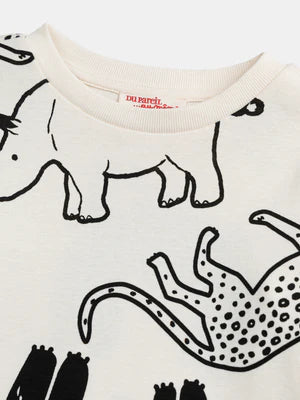 Wild Safari Animal Print Cotton Pyjamas