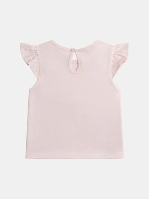 Pink Ice Cream Cone Print Cotton T-shirt