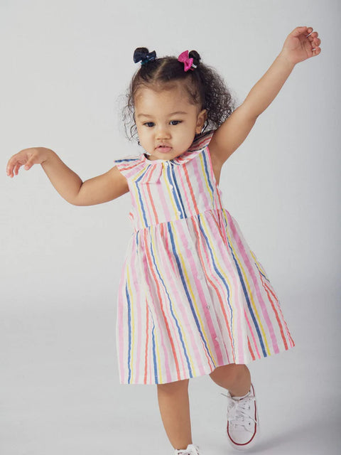 Candy Stripe Cotton Sundress With Matching Bloomers