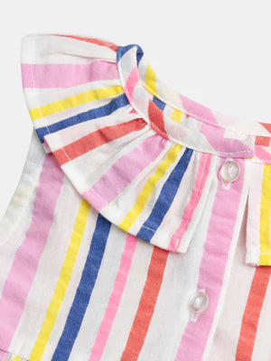 Candy Stripe Cotton Sundress With Matching Bloomers