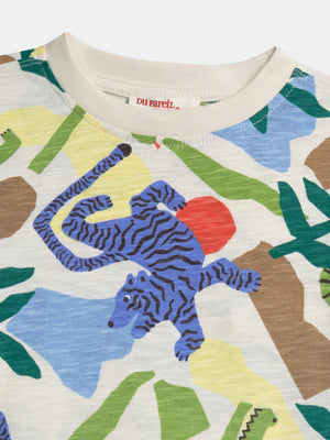 Jungle Print Cotton T-shirt