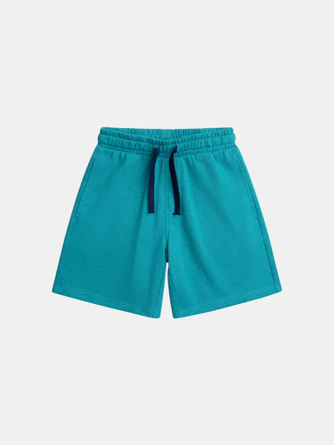 Turquoise Blue Cotton Rich Shorts