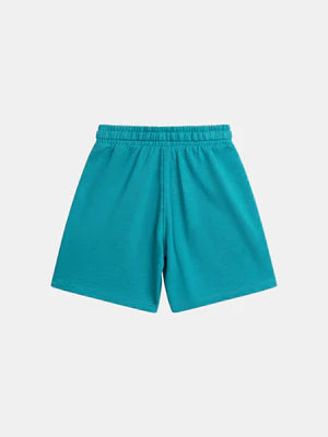 Turquoise Blue Cotton Rich Shorts