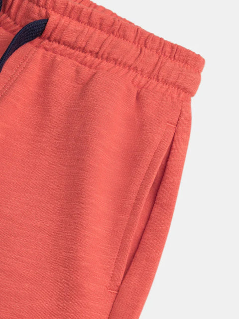 Red Cotton Rich Shorts