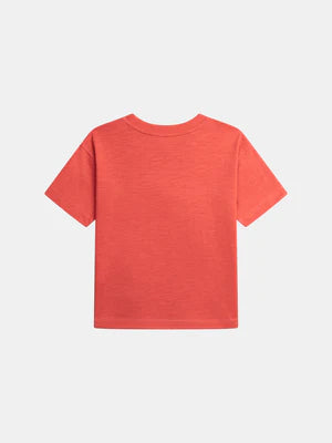 Short Sleeve Red Cotton T-shirt