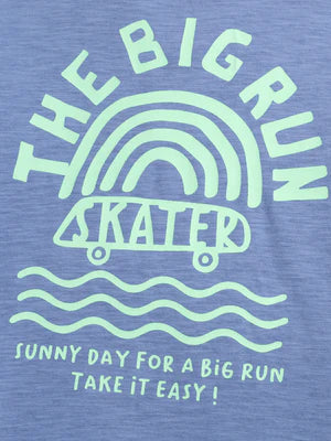 Blue Cotton Jersey Polo Shirt