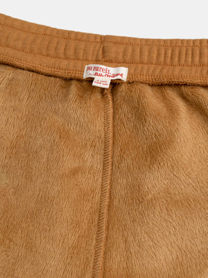 Brown Bonded Fleece Joggers