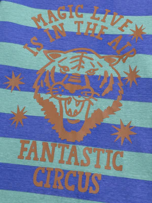 Green Stripe Cotton T-shirt