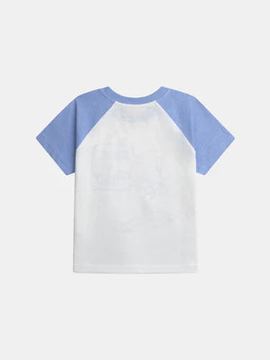 Off White Ice Cream Printed Cotton T-shirt
