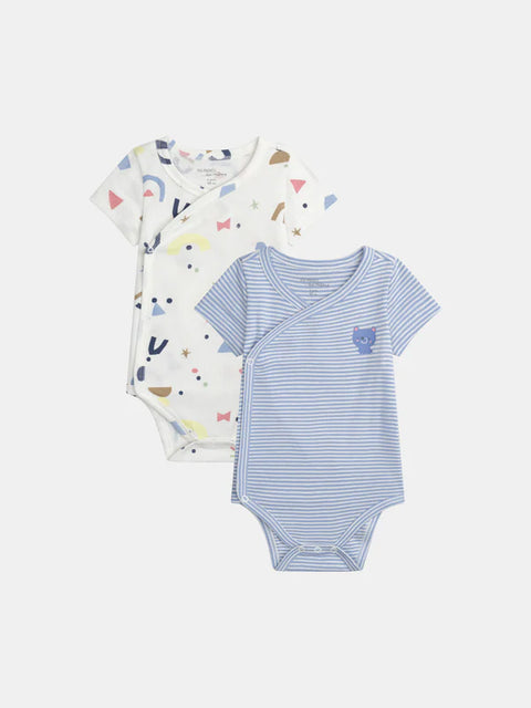 Newborn 2 Pack Cotton Bodysuits
