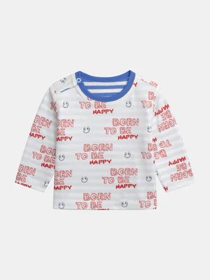 Reversible Blue Stripe Cotton T-shirt