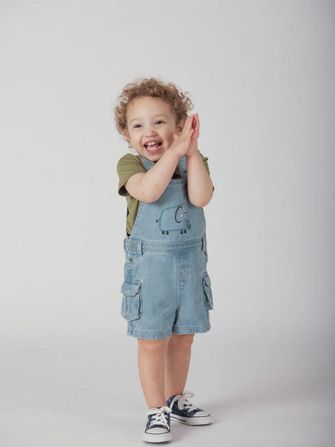 Short Denim Dungarees
