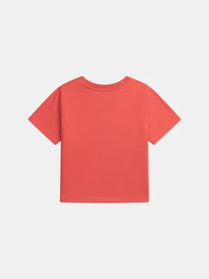 Red Tiger Print Cotton T-shirt