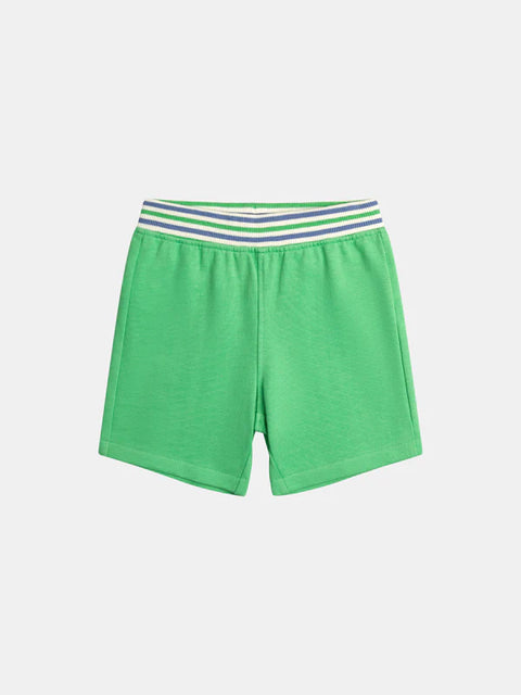Green Cotton Bermuda Shorts