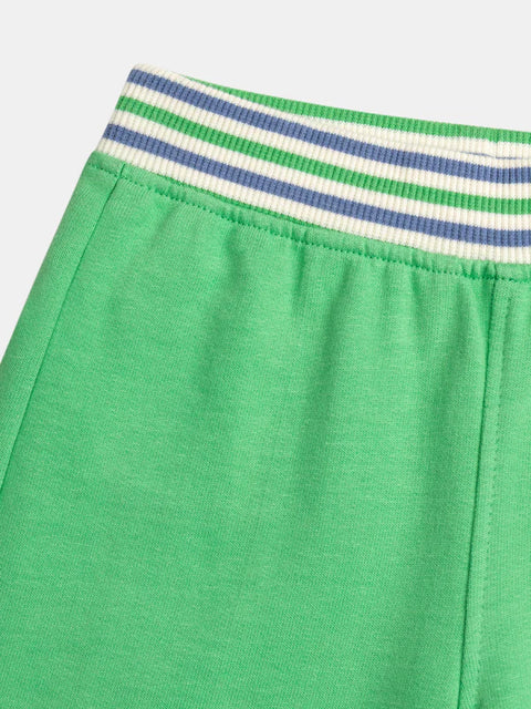 Green Cotton Bermuda Shorts