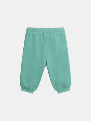 Green Cotton Rich Pique Joggers