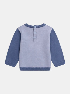 Blue Cotton Mix Jumper