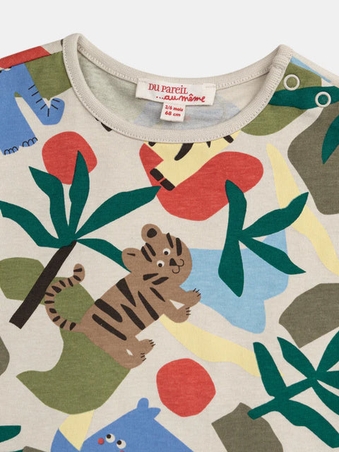 Jungle Print Cotton All In One