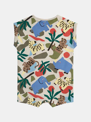 Jungle Print Cotton All In One