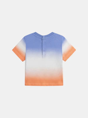 Blue Tye Dye Cotton T-shirt