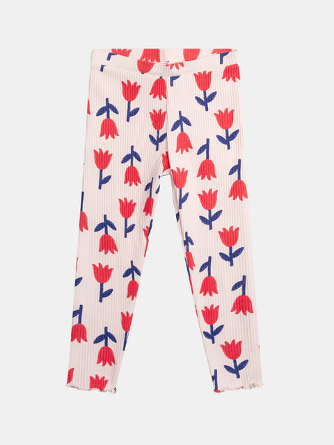 Tulip Print Cotton Leggings