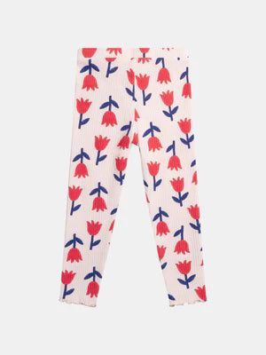 Tulip Print Cotton Leggings