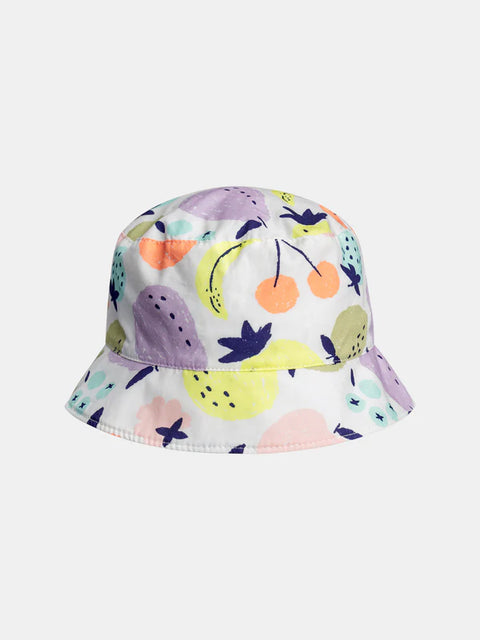 Reversible Floral Print Cotton Bucket Hat