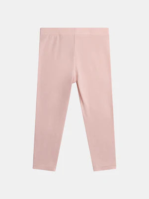 Pink Glitter Cotton Leggings