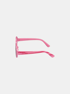 Pink Stripe Oval Sunglasses