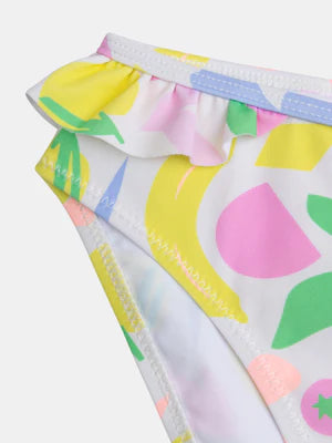 Floral Print 2 Piece UV Protected Swimsuit