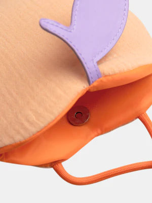 Orange Apple Shaped Handbag