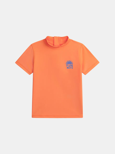 Orange UV Protected Swim T-shirt