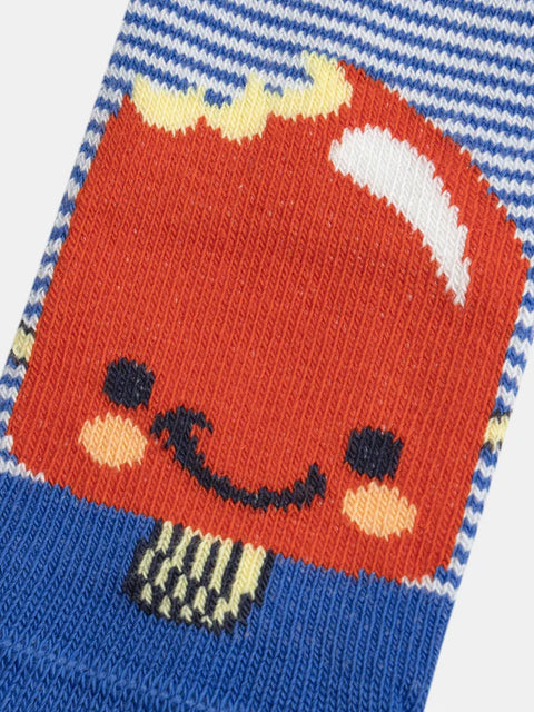 Navy Stripe Cotton Rich Socks