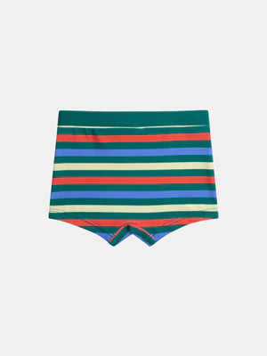 Green Striped UV Protected Swimsuit