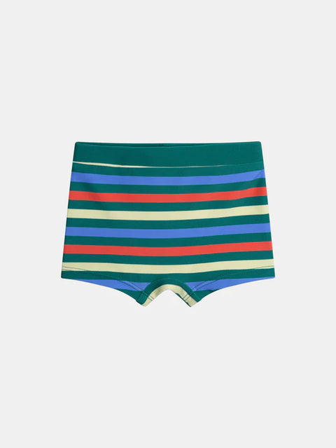Green Striped UV Protected Swimsuit