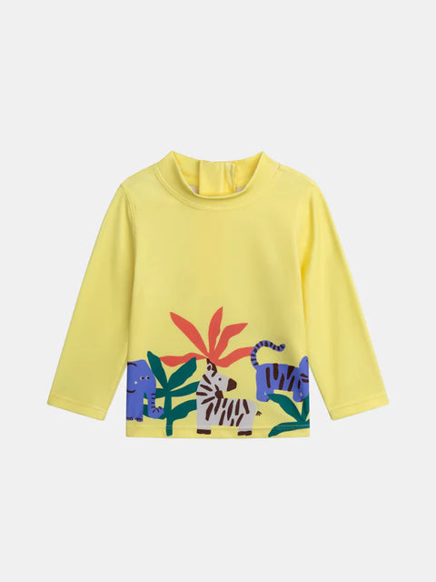 Yellow UV Protected Swim T-shirt